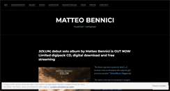 Desktop Screenshot of matteobennici.org