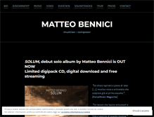 Tablet Screenshot of matteobennici.org